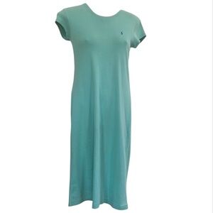 Vintage 1990’s Ralph Lauren sport dress Green cotton T-shirt women’s M medium